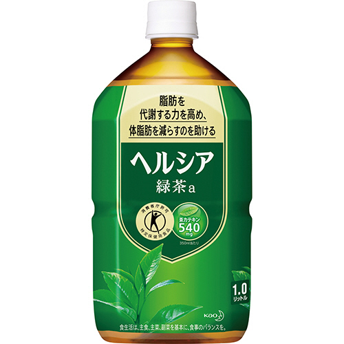 【クリックでお店のこの商品のページへ】花王 ヘルシア緑茶 1L ペットボトル 1ケース(12本) ヘルシアリヨクチヤ 1Lペツト