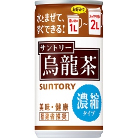 サントリー　烏龍茶　濃縮タイプ　１８５ｇ　缶　１ケース（３０本）