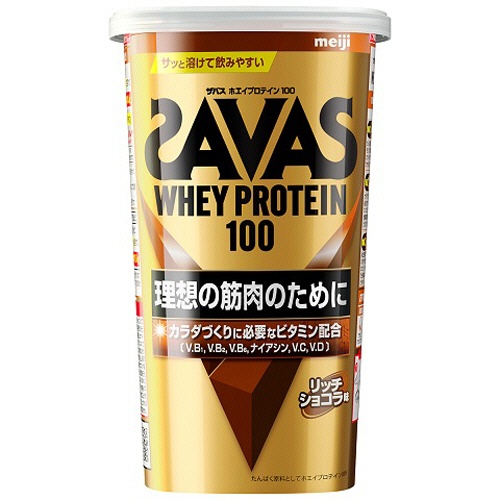 明治　ザバス　ホエイプロテイン　１００　リッチショコラ味　２８０ｇ　１セット（１２パック）1