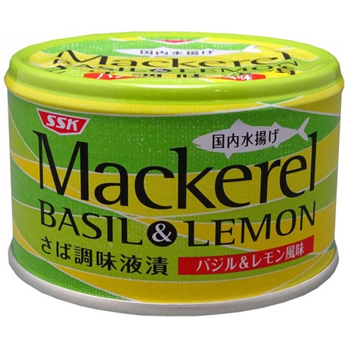 清水食品　ＳＳＫ　マッカレル　バジル＆レモン　１４０ｇ　１セット（２４缶）1
