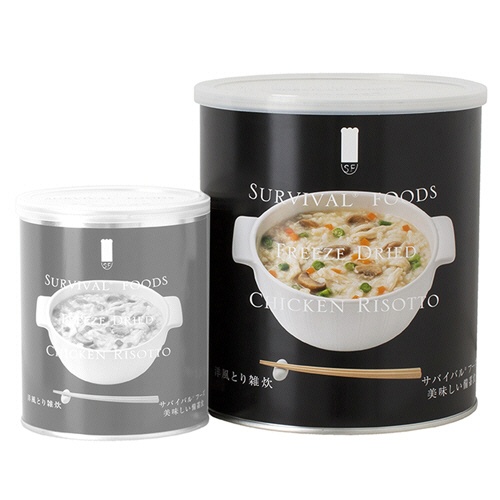 セイエンタプライズ　サバイバルフーズ　大缶（１号缶）　洋風とり雑炊（約１０食相当）　２５年保存　１セット（６缶）2