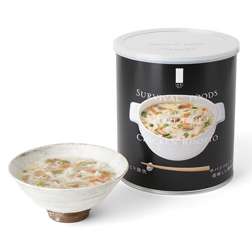 セイエンタプライズ　サバイバルフーズ　大缶（１号缶）　洋風とり雑炊（約１０食相当）　２５年保存　１セット（６缶）4