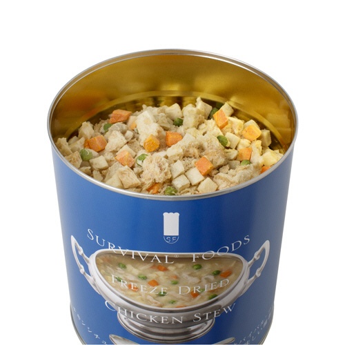 セイエンタプライズ　サバイバルフーズ　小缶（２号缶）　チキンシチュー（約２．５食相当）　２５年保存　１セット（６缶）3