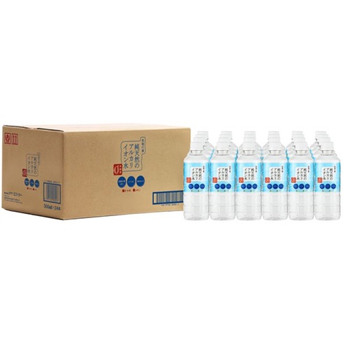 ケイ・エフ・ジー　純天然のアルカリイオン水　金城の華　５００ｍｌ　ペットボトル　１ケース（２４本）2