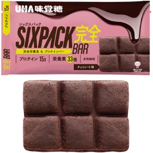 ＵＨＡ味覚糖　ＳＩＸＰＡＣＫ完全バー　チョコレート味　４０ｇ　１セット（１０パック）3