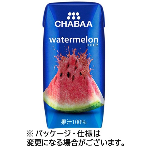 ハルナプロデュース　ＣＨＡＢＡＡ　１００％ジュース　ウォーターメロン　１８０ｍｌ　１ケース（３６本）1