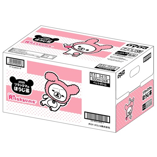 ダイドードリンコ　リラックマのほうじ茶　５００ｍｌ　ペットボトル　１ケース（２４本）3