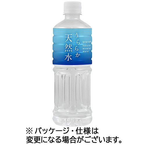 富永貿易　神戸居留地　北海道　うららか天然水　５５０ｍｌ　ペットボトル　１ケース（２４本）1