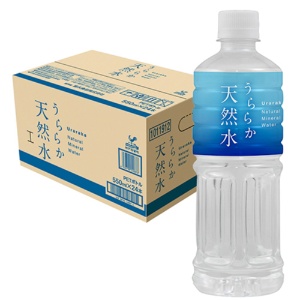 富永貿易　北海道　うららか天然水　５５０ｍｌ　ペットボトル　１ケース（２４本）2