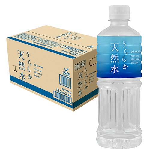 富永貿易　神戸居留地　北海道　うららか天然水　５５０ｍｌ　ペットボトル　１ケース（２４本）2