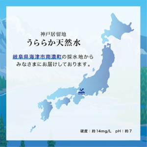 富永貿易　北海道　うららか天然水　５５０ｍｌ　ペットボトル　１ケース（２４本）4