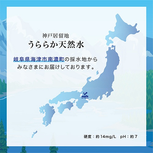 富永貿易　神戸居留地　北海道　うららか天然水　５５０ｍｌ　ペットボトル　１ケース（２４本）4