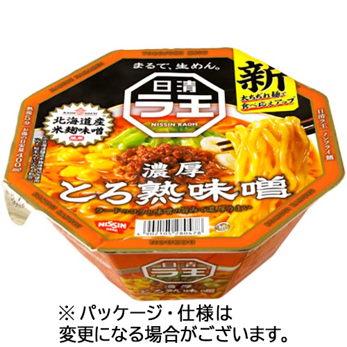 日清食品　日清ラ王　とろ熟味噌　１１８ｇ　１ケース（１２食）1