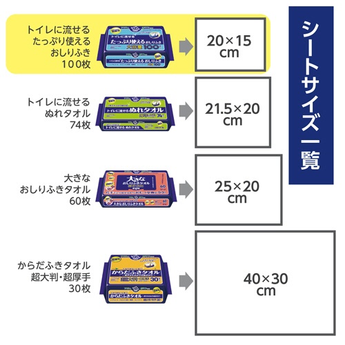 日本製紙クレシア　アクティ　トイレに流せるたっぷり使えるおしりふき　１セット（２４００枚：２００枚×１２パック）8