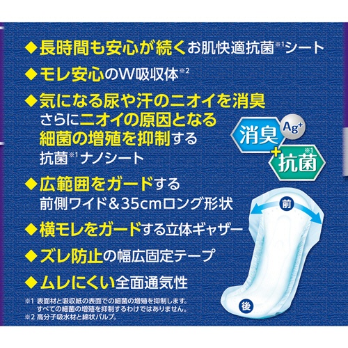 日本製紙クレシア　ポイズ　メンズパッド　超吸収タイプ　安心の多量用　お徳パック　１セット（１６２枚：１８枚×９パック）8