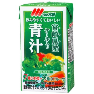 南日本酪農協同　ＯＨ！宮崎　青汁　１２５ｍｌ　紙パック　１ケース（２４本）1