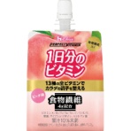 ハウスウェルネスフーズ　ＰＥＲＦＥＣＴ　ＶＩＴＡＭＩＮ　１日分のビタミンゼリー　食物繊維　ピーチ味　１８０ｇ　１ケース（２４パック）