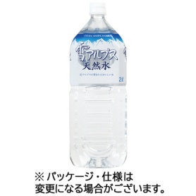 日本ミネラルウォーター　雪アルプス天然水　２Ｌ　ペットボトル　１セット（６本）