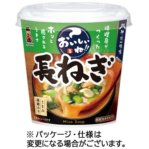 神州一味噌　おいしいね！！長ねぎカップ　２１．９ｇ　１ケース（６食）1