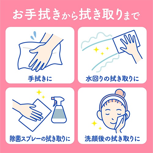 日本製紙クレシア　スコッティ　ハンドタオル１００　１００組／パック　１セット（６０パック）5