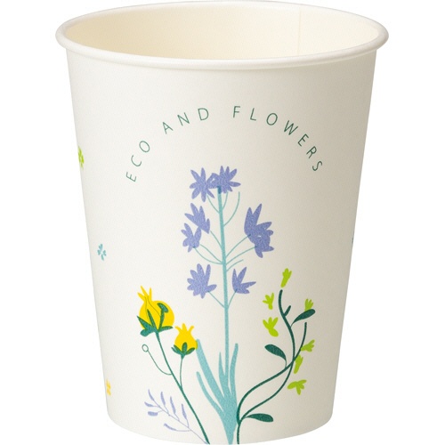 ＴＡＮＯＳＥＥ　紙コップ　ＡＮＤ　ＦＬＯＷＥＲＳ（アンド　フラワーズ）　２７５ｍＬ（９オンス）　１セット（１５００個：５０個×３０パック）2