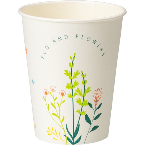 ＴＡＮＯＳＥＥ　紙コップ　ＡＮＤ　ＦＬＯＷＥＲＳ（アンド　フラワーズ）　２７５ｍＬ（９オンス）　１セット（１５００個：５０個×３０パック）3