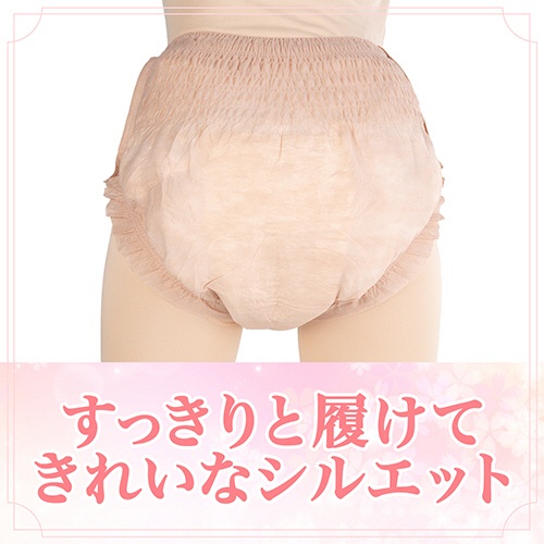 リブドゥコーポレーション　リフレ　はくパンツ　下着のようなベージュタイプ　Ｍ　１セット（９６枚：２４枚×４パック）7