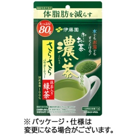 伊藤園　おーいお茶　濃い茶　さらさら抹茶入り緑茶　８０ｇ　１セット（３パック）