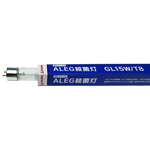 ブライトライト　ＡＬＥＧ　ＵＶ殺菌ランプ　直管スタータ形　１５Ｗ形　ＧＬ１５Ｗ／Ｔ８　１セット（２５本）2