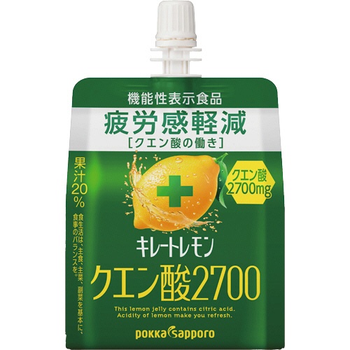 ポッカサッポロ　キレートレモン　クエン酸２７００ゼリー　１６５ｇ　１ケース（３０パック）1