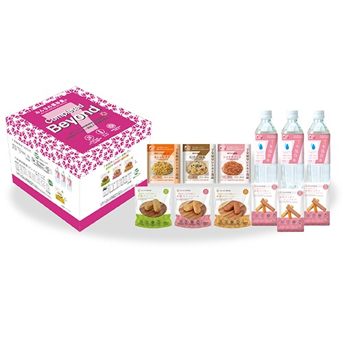 グリーンデザイン＆コンサルティング　みんなの保存食　Ｃｏｍｐｌｅｔｅｄ　Ｂｅｙｏｎｄ　７年保存アレルギー対応３日分保存食セット　１セット（４箱）1