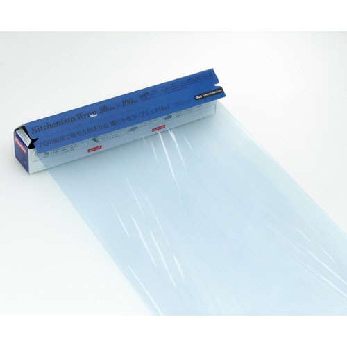 信越ポリマー　キッチニスタラップ　抗菌ブルー　３０ｃｍ×１００ｍ　１セット（３０本）2