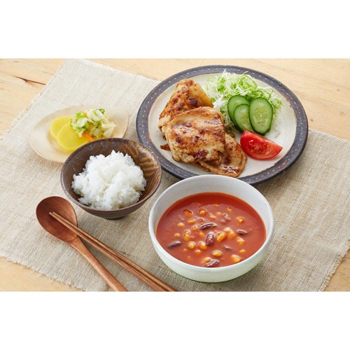 味の素　クノール　ポタージュで食べる豆と野菜　深いコクの完熟トマト　１８０ｇ　１セット（２１食）5