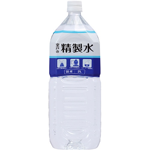 赤穂化成　室戸の精製水　２Ｌ　１ケース（６本）1