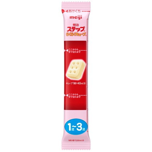 明治　ステップ　らくらくキューブ　小箱　１１２ｇ（２８ｇ×４袋）／箱　１セット（３箱）3