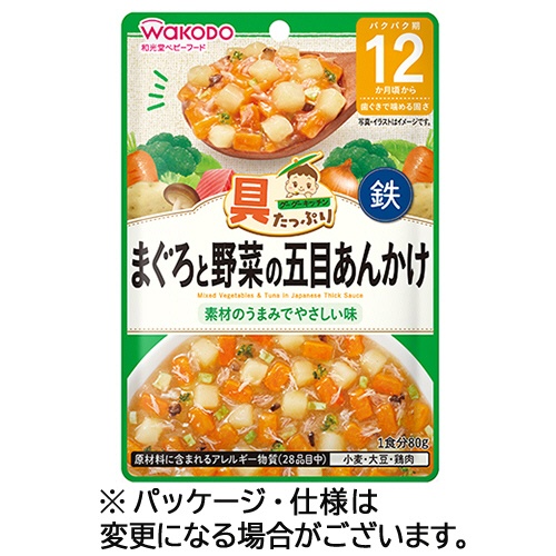 アサヒグループ食品　ＷＡＫＯＤＯ　具たっぷりグーグーキッチン　まぐろと野菜の五目あんかけ　８０ｇ　１セット（１２食）1