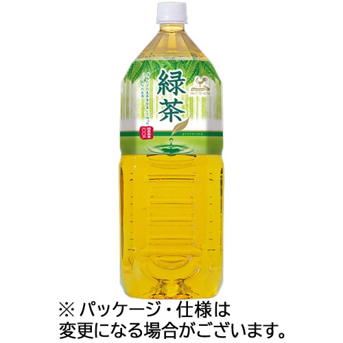 富永貿易　神戸居留地　緑茶　２Ｌ　ペットボトル　１セット（１８本：６本×３ケース）1