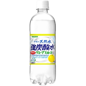 サンガリア　伊賀の天然水　強炭酸水　グレープフルーツ　５００ｍｌ　ペットボトル　１ケース（２４本）1