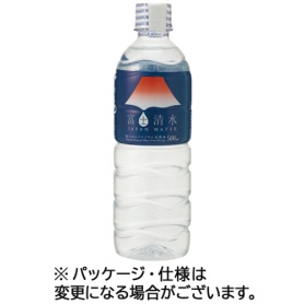 ミツウロコビバレッジ　富士清水　シュリンクキャップ仕様　５００ｍｌ　ペットボトル　１ケース（２４本）