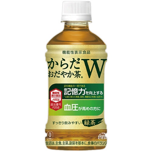 コカ・コーラ　からだおだやか茶Ｗ　３５０ｍｌ　ペットボトル　１ケース（２４本）1