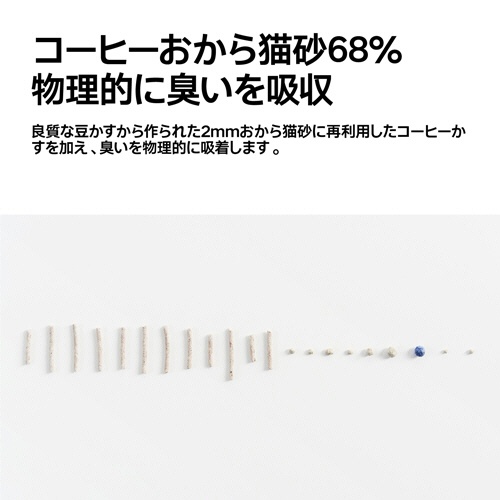 ピダンジェーピー　コーヒー＆ベントナイトミックス猫砂　２．４ｋｇ　１セット（４パック）8