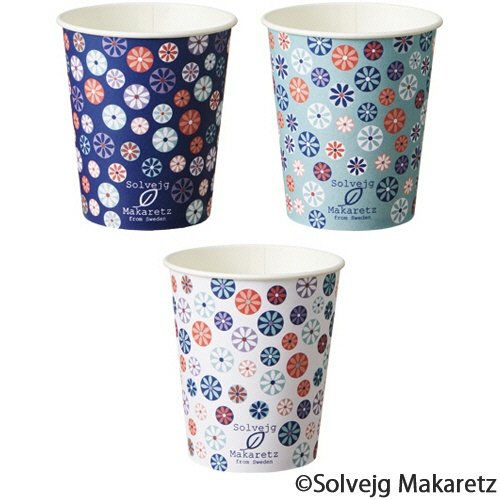 ＴＡＮＯＳＥＥ　紙コップ　Ｍｏｓａｉｃ　Ｆｌｏｒａｌ（モザイク　フローラル）　１５０ｍＬ（５オンス）　１セット（４００個：８０個×５パック）1