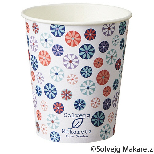 ＴＡＮＯＳＥＥ　紙コップ　Ｍｏｓａｉｃ　Ｆｌｏｒａｌ（モザイク　フローラル）　１５０ｍＬ（５オンス）　１セット（４００個：８０個×５パック）4