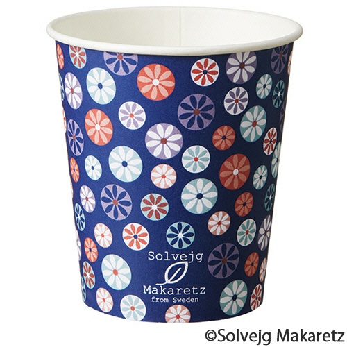 ＴＡＮＯＳＥＥ　紙コップ　Ｍｏｓａｉｃ　Ｆｌｏｒａｌ（モザイク　フローラル）　２０５ｍＬ（７オンス）　１セット（４００個：８０個×５パック）2