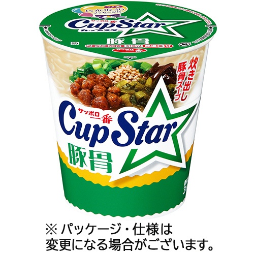 サンヨー食品　サッポロ一番　カップスター　豚骨　７５ｇ　１ケース（１２食）1