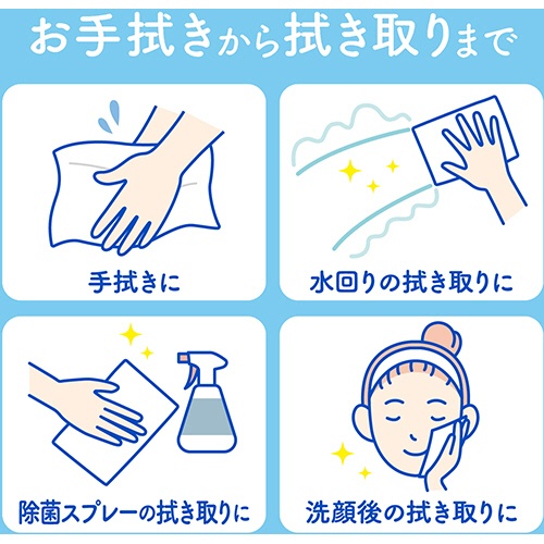 日本製紙クレシア　スコッティ　キレイの仕上げ　ハンドタオル１００　１００組／パック　１セット（６０パック）5