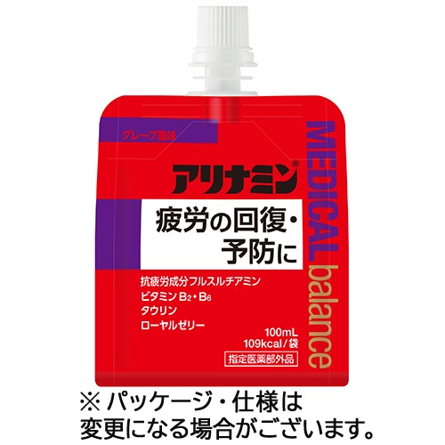 アリナミン製薬　アリナミン　メディカルバランス　グレープ風味　１００ｍＬ　パウチ　１セット（６パック）1