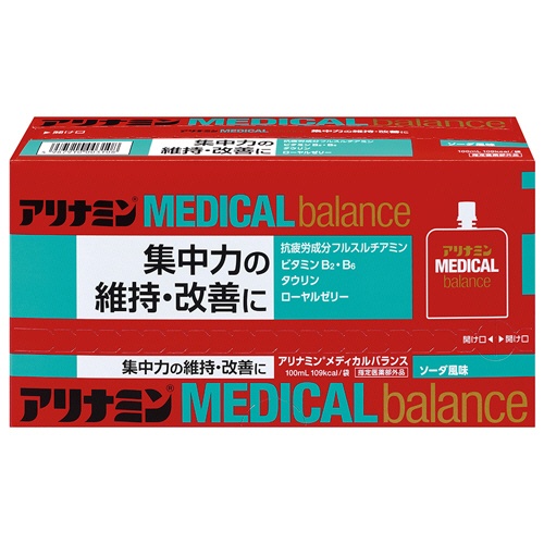 アリナミン製薬　アリナミン　メディカルバランス　ソーダ風味　１００ｍＬ　パウチ　１セット（６パック）2