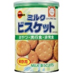 ブルボン　缶入ミルクビスケット　７５ｇ　１セット（７２缶：２４缶×３箱）
