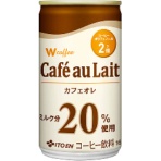 伊藤園　Ｗ　ｃｏｆｆｅｅ　Ｃａｆｅ　ａｕ　Ｌａｉｔ　１６５ｇ　缶　１ケース（３０本）